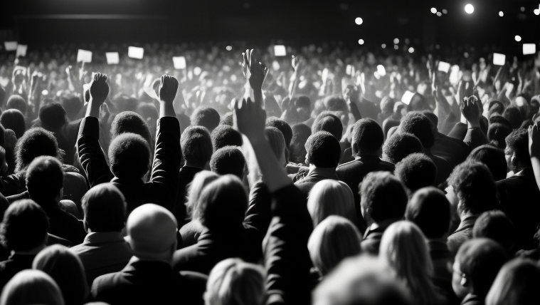 Voting in a mass meeting